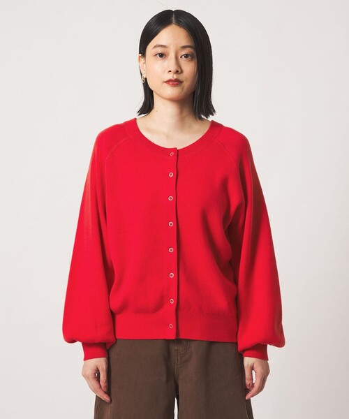 A DAY IN THE LIFE UNITED ARROWS(アデイインザライフユナイテッドアローズ)の「スウェットライク 2WAY カーディガン ‐ウォッシャブル‐<A DAY IN THE LIFE>(ニット/セーター・レディース・ダークブラウン/グレー系/レッド/ネイビー/その他2・FREE)」の10枚目の写真