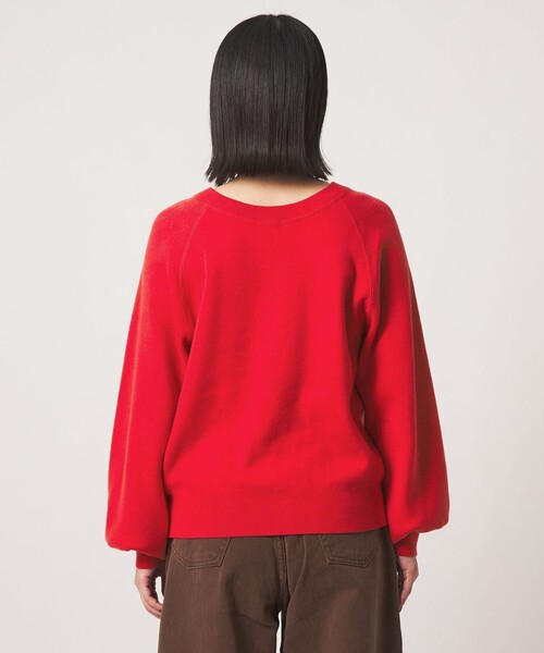A DAY IN THE LIFE UNITED ARROWS(アデイインザライフユナイテッドアローズ)の「スウェットライク 2WAY カーディガン ‐ウォッシャブル‐<A DAY IN THE LIFE>(ニット/セーター・レディース・ダークブラウン/グレー系/レッド/ネイビー/その他2・FREE)」の12枚目の写真