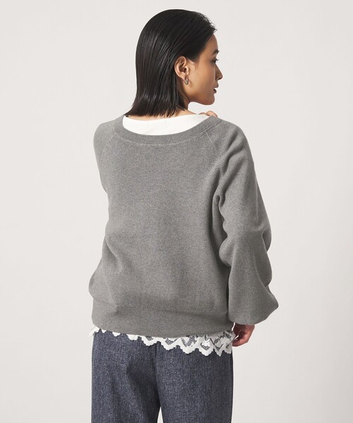 A DAY IN THE LIFE UNITED ARROWS(アデイインザライフユナイテッドアローズ)の「スウェットライク 2WAY カーディガン ‐ウォッシャブル‐<A DAY IN THE LIFE>(ニット/セーター・レディース・ダークブラウン/グレー系/レッド/ネイビー/その他2・FREE)」の13枚目の写真