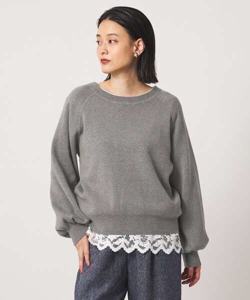 A DAY IN THE LIFE UNITED ARROWS(アデイインザライフユナイテッドアローズ)の「スウェットライク 2WAY カーディガン ‐ウォッシャブル‐<A DAY IN THE LIFE>(ニット/セーター・レディース・ダークブラウン/グレー系/レッド/ネイビー/その他2・FREE)」の15枚目の写真