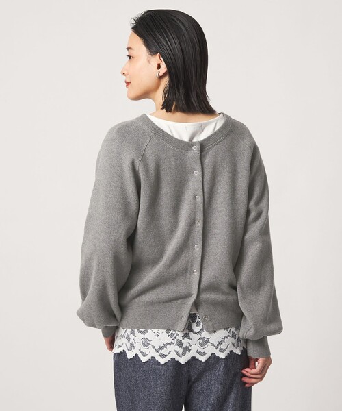 A DAY IN THE LIFE UNITED ARROWS(アデイインザライフユナイテッドアローズ)の「スウェットライク 2WAY カーディガン ‐ウォッシャブル‐<A DAY IN THE LIFE>(ニット/セーター・レディース・ダークブラウン/グレー系/レッド/ネイビー/その他2・FREE)」の16枚目の写真