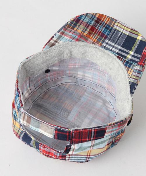 green label relaxing（グリーンレーベルリラクシング）の「【KIDS】LEE(リー) パッチワークキャップ（キャップ・キッズ・オレンジ/ネイビー・54cm/52cm）」の6枚目の写真