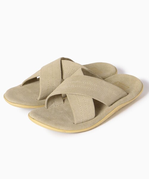 ISLAND SLIPPER（アイランドスリッパ）の「ISLAND SLIPPER: SHIPS(シップス) 別注 クロスストラップ サンダル（サンダル・メンズ・ブラック/カーキ/オリーブ/ダークグレー/オレンジ/ベージュ/ネイビー/チャコールグレー・7/9/10/8）」の4枚目の写真