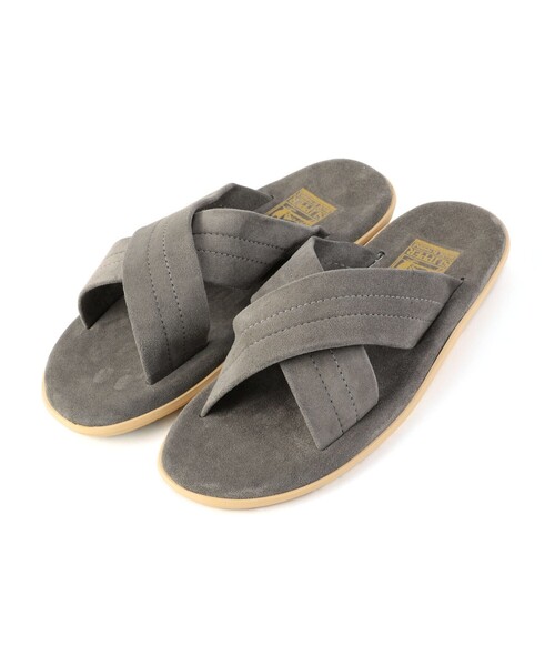 ISLAND SLIPPER（アイランドスリッパ）の「ISLAND SLIPPER: SHIPS(シップス) 別注 クロスストラップ サンダル（サンダル・メンズ・ブラック/カーキ/オリーブ/ダークグレー/オレンジ/ベージュ/ネイビー/チャコールグレー・7/9/10/8）」の3枚目の写真