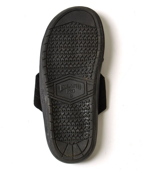 美品　アイランドスリッパ　黒 スエード クロスストラップ サンダル ISLAND SLIPPER サンダル SLIPPER: SHIPS(シップス) 別注 クロス