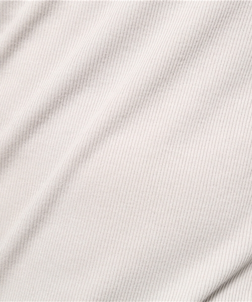 GREEN BOWL（グリーンボウル）の「GREEN BOWL Rib T-shirts/グリーンボウルリブTシャツ（Tシャツ/カットソー・メンズ・杢グレー/グレイッシュブルー/ライトイエロー/ライトカーキ/サーモンピンク/ワインレッド/グレイッシュベージュ/サックスブルー/ライトピンク/ベージュ/ダークベージュ/ロイヤルブルー/イエロー/ブラック/アイボリー/ネイビー/ダークグリーン/オフホワイト・38/40）」の20枚目の写真