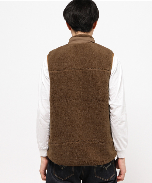 ALDIES（アールディーズ）の「Festival Boa VT ジップアップ ボアベスト（ベスト・メンズ・ブラウン/グリーン/ベージュ/マルチ・SMALL/LARGE/MEDIUM）」の18枚目の写真