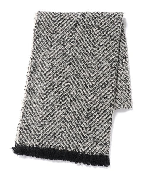 ikka（イッカ）の「杉綾織ストール（ストール/ショール・レディース・ライトグレー/ベージュ/ブラック・FREE）」の2枚目の写真