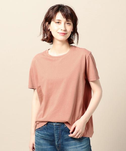 BEAUTY&YOUTH UNITED ARROWS（ビューティーアンドユースユナイテッドアローズ）の「BY TRADITIONAL バイオクルーネックTシャツ ◆（Tシャツ/カットソー・レディース・ネイビー/ホワイト/オリーブ/ライトブルー/ピンク/ベージュ/ブラック・FREE）」の3枚目の写真