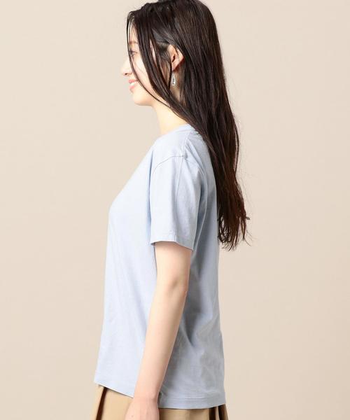 BEAUTY&YOUTH UNITED ARROWS（ビューティーアンドユースユナイテッドアローズ）の「BY TRADITIONAL バイオクルーネックTシャツ ◆（Tシャツ/カットソー・レディース・ネイビー/ホワイト/オリーブ/ライトブルー/ピンク/ベージュ/ブラック・FREE）」の10枚目の写真