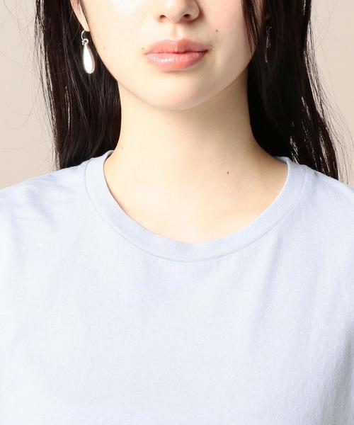 BEAUTY&YOUTH UNITED ARROWS（ビューティーアンドユースユナイテッドアローズ）の「BY TRADITIONAL バイオクルーネックTシャツ ◆（Tシャツ/カットソー・レディース・ネイビー/ホワイト/オリーブ/ライトブルー/ピンク/ベージュ/ブラック・FREE）」の12枚目の写真