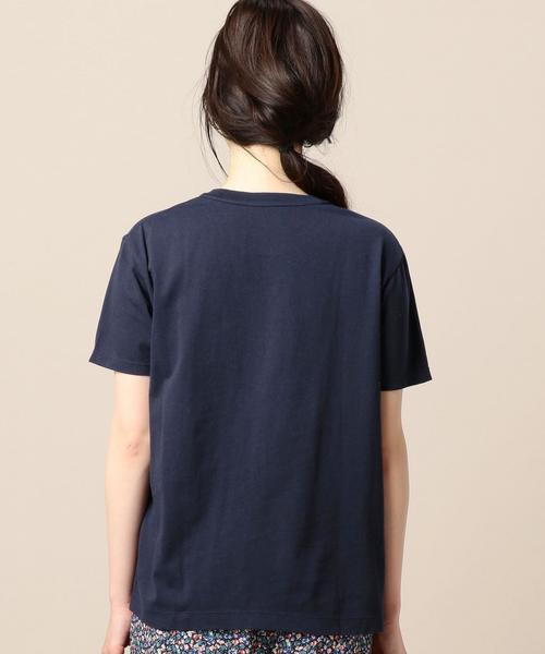 BEAUTY&YOUTH UNITED ARROWS（ビューティーアンドユースユナイテッドアローズ）の「BY TRADITIONAL バイオクルーネックTシャツ ◆（Tシャツ/カットソー・レディース・ネイビー/ホワイト/オリーブ/ライトブルー/ピンク/ベージュ/ブラック・FREE）」の14枚目の写真