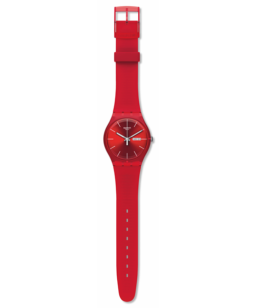 SWATCH（スウォッチ）の「New Gent（アナログ腕時計・メンズ・パープル/ネイビー/ブラウン/レッド/ブラック/ホワイト・FREE）」の9枚目の写真