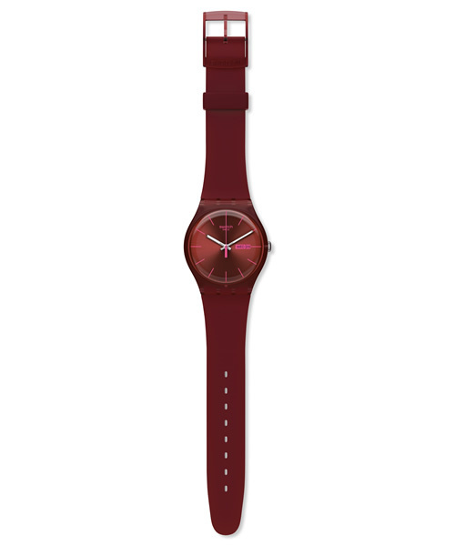 SWATCH（スウォッチ）の「New Gent（アナログ腕時計・メンズ・パープル/ネイビー/ブラウン/レッド/ブラック/ホワイト・FREE）」の13枚目の写真