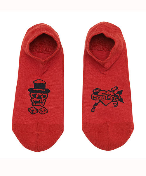 HYSTERIC GLAMOUR（ヒステリックグラマー）の「TATTOO アンクルソックス（ソックス/靴下・メンズ・ホワイト/レッド/ブラック・FREE）」の3枚目の写真