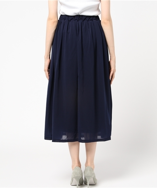 Honeys（ハニーズ）の「ロングスカート（スカート・レディース・グリーン/イエロー/オレンジ/ネイビー/ベージュ・M/S/L）」の11枚目の写真