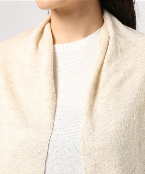 un dix cors（アンディコール）の「フレンチリネンミドルカーディガン（カーディガン/ボレロ・レディース・ライトベージュ/ライトグレー・ﾌﾘ-）」の8枚目の写真