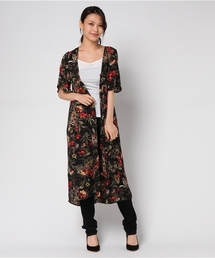 VENCEEXCHANGE | Vネック花柄シャツディガン              (カーディガン/ボレロ)