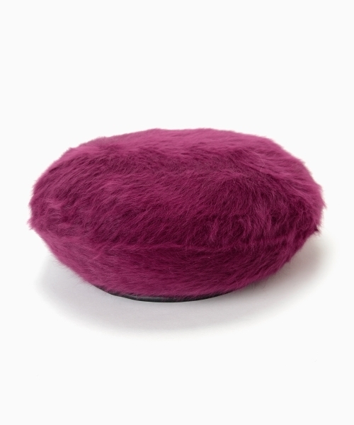 MAJESTIC LEGON（マジェスティックレゴン）の「【WEB限定価格】ふわふわベレー帽（ハンチング/ベレー帽・レディース・ブラック/ベージュ/グレー/ボルドー・FREE）」の4枚目の写真