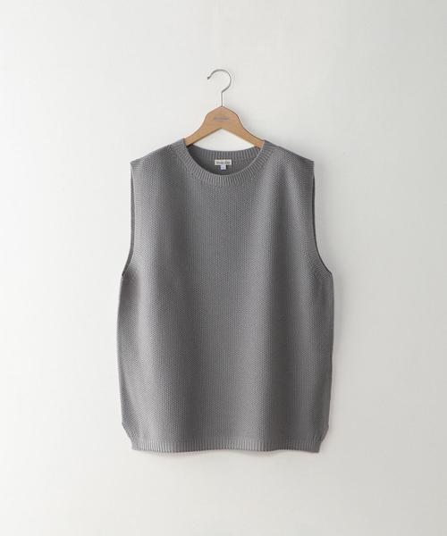 Steven Alan（スティーブンアラン）の「＜Steven Alan＞ KNK KNIT VEST/ﾆｯﾄﾍﾞｽﾄ（ベスト・メンズ・ライトグレー/ダークブラウン・MEDIUM/X-LARGE/SMALL/LARGE）」の8枚目の写真