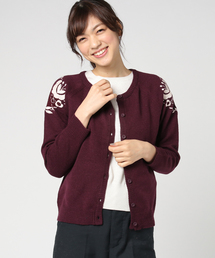 Samansa Mos2 | 肩刺繍入りカーディガン(カーディガン/ボレロ)