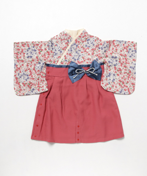 【セール】和柄ちりめん 袴ロンパース [お誕生日 お食い初め お宮参り］【ZOZO限定カラー】（着物）｜SweetMommy（スウィートマミー）