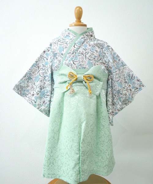 【セール】和柄ちりめん 袴ロンパース [お誕生日 お食い初め お宮参り］【ZOZO限定カラー】（着物）｜SweetMommy（スウィートマミー）