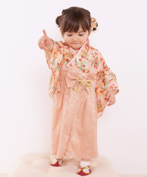 【セール】和柄ちりめん 袴ロンパース [お誕生日 お食い初め お宮参り］【ZOZO限定カラー】（着物）｜SweetMommy（スウィートマミー）