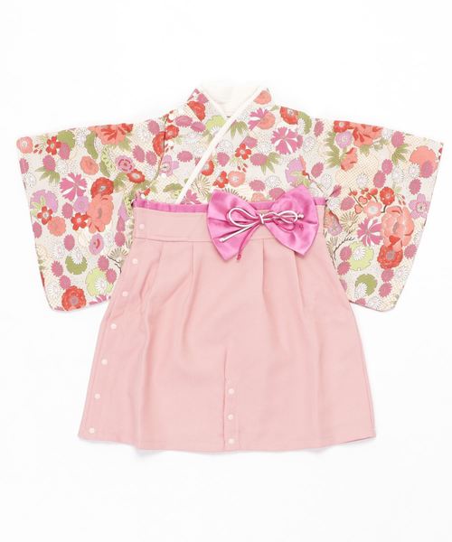 【セール】和柄ちりめん 袴ロンパース [お誕生日 お食い初め お宮参り］【ZOZO限定カラー】（着物）｜SweetMommy（スウィートマミー）