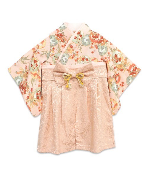 【セール】和柄ちりめん 袴ロンパース [お誕生日 お食い初め お宮参り］【ZOZO限定カラー】（着物）｜SweetMommy（スウィートマミー）