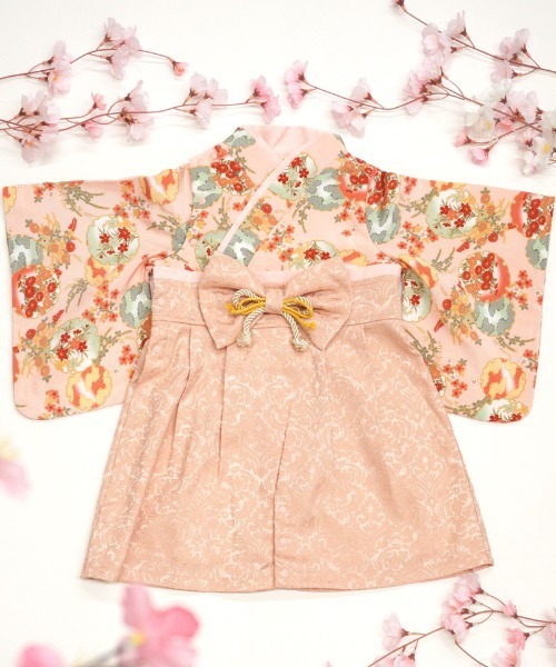 【セール】和柄ちりめん 袴ロンパース [お誕生日 お食い初め お宮参り］【ZOZO限定カラー】（着物）｜SweetMommy（スウィートマミー）