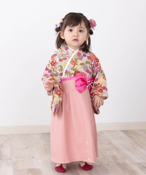 【セール】和柄ちりめん 袴ロンパース [お誕生日 お食い初め お宮参り］【ZOZO限定カラー】（着物）｜SweetMommy（スウィートマミー）