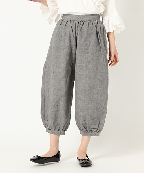 studio CLIP（スタディオクリップ）の「【WEB限定販売】コットンリネンバルーンパンツ（その他パンツ・レディース・ブラック/ライトブルー/ネイビー・MEDIUM/LARGE）」の2枚目の写真