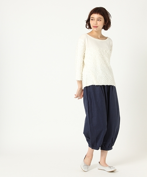 studio CLIP（スタディオクリップ）の「【WEB限定販売】コットンリネンバルーンパンツ（その他パンツ・レディース・ブラック/ライトブルー/ネイビー・MEDIUM/LARGE）」の7枚目の写真
