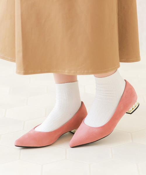menue(メヌエ)の「大人上品 パールヒールパンプス(パンプス・レディース・ブラック/グレー/ネイビー/スモークピンク/ブラック系その他/ダークラベンダー/チェック/グレイッシュベージュ/ブラック系その他2/ブラック系その他3/ベージュ系その他/ピンク系その他/ブラック系その他4/ホワイト系その他・22cm/22.5cm/23cm/23.5cm/24cm/24.5cm/25cm/25.5cm/26.0cm/21.5cm)」の13枚目の写真