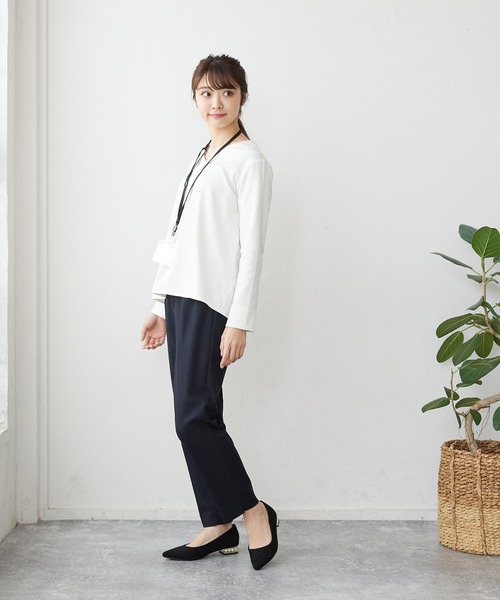 menue(メヌエ)の「大人上品 パールヒールパンプス(パンプス・レディース・ブラック/グレー/ネイビー/スモークピンク/ブラック系その他/ダークラベンダー/チェック/グレイッシュベージュ/ブラック系その他2/ブラック系その他3/ベージュ系その他/ピンク系その他/ブラック系その他4/ホワイト系その他・22cm/22.5cm/23cm/23.5cm/24cm/24.5cm/25cm/25.5cm/26.0cm/21.5cm)」の19枚目の写真