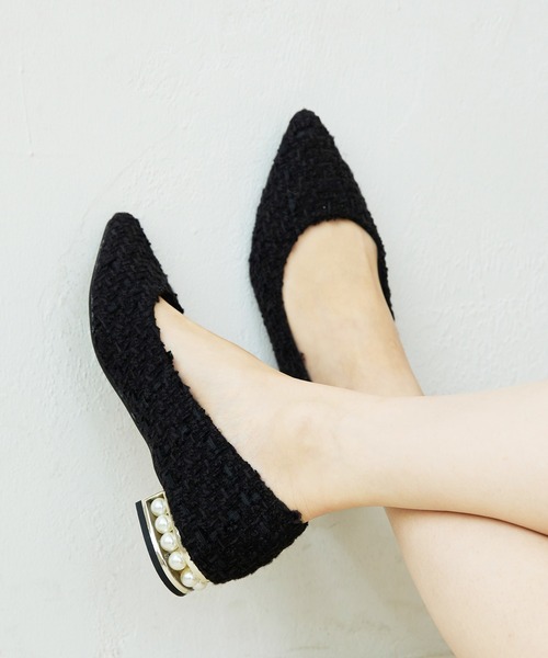 menue(メヌエ)の「大人上品 パールヒールパンプス(パンプス・レディース・ブラック/グレー/ネイビー/スモークピンク/ブラック系その他/ダークラベンダー/チェック/グレイッシュベージュ/ブラック系その他2/ブラック系その他3/ベージュ系その他/ピンク系その他/ブラック系その他4/ホワイト系その他・22cm/22.5cm/23cm/23.5cm/24cm/24.5cm/25cm/25.5cm/26.0cm/21.5cm)」の21枚目の写真