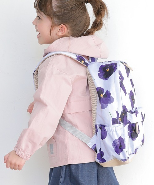 ハッカキッズ　新品　すみれ　リュックサック　M 11リットル　スミレ スミレプリントリュック（リュック）｜hakka kids（ハッカキッズ