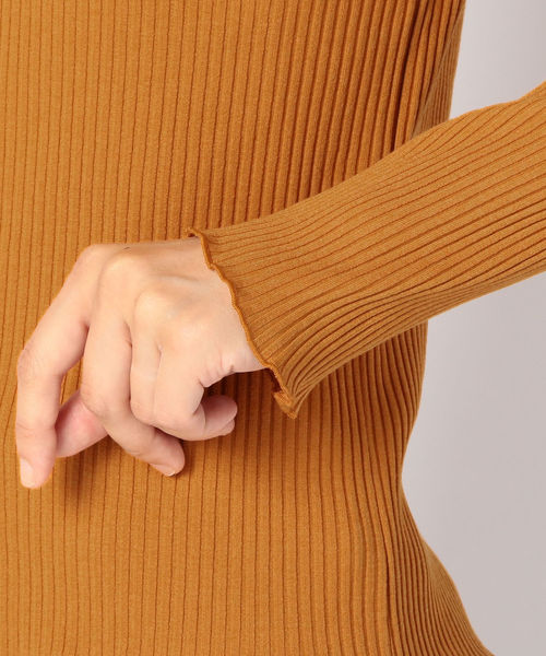 SHIPS（シップス）の「ギャラクシーリブトップス（Tシャツ/カットソー・レディース・ホワイト/ブラック/オレンジ/オリーブ・ONE SIZE）」の10枚目の写真