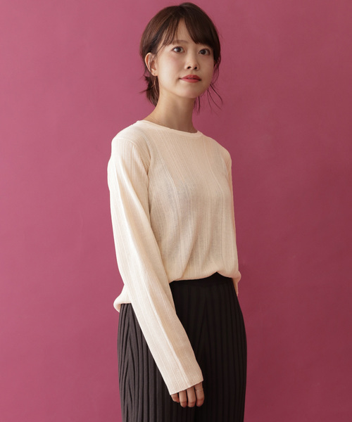 Items Urbanresearch アイテムズ アーバンリサーチ の ランダムリブクルーネックニット ニット セーター Wear