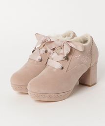 axes femme | ファー×スエードブーティー(ブーツ)