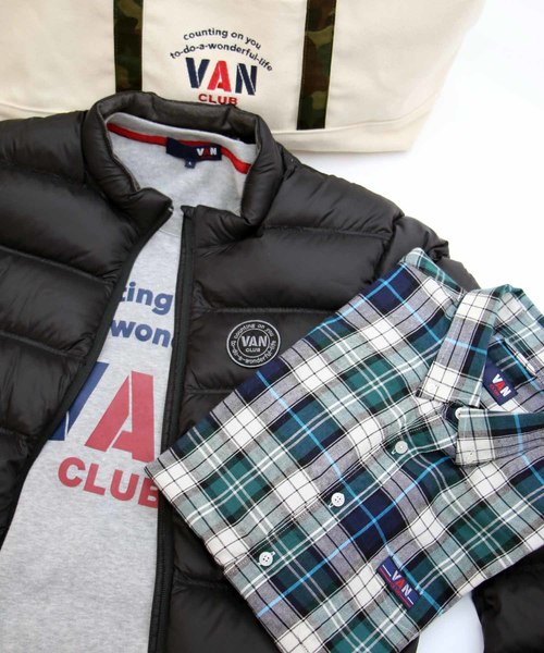 VAN CLUB(バンクラブ)の「オープン記念HAPPY BAG -VAN CLUB/選べるネルシャツと軽量ダウン・裏起毛トレーナーがトートに入ったセット!!(福袋/福箱・メンズ・ブラウン/ブルー/グリーン・LL/M/L)」の18枚目の写真