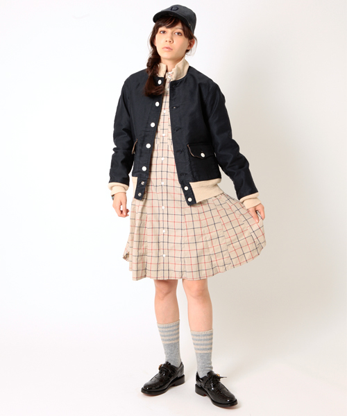BEAMS BOY（ビームスボーイ）の「BEAMS BOY / タイプライター アンブレラ ワンピース（ワンピース・レディース・ブラック/ベージュ・ONE SIZE）」の11枚目の写真