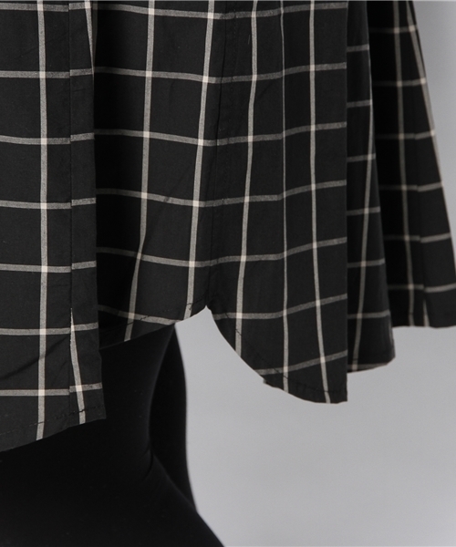 BEAMS BOY（ビームスボーイ）の「BEAMS BOY / タイプライター アンブレラ ワンピース（ワンピース・レディース・ブラック/ベージュ・ONE SIZE）」の9枚目の写真