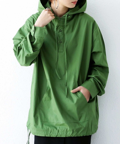 antiqua（アンティカ）の「フード付きプルオーバー（パーカー・レディース・ブラック/カーキ・M/L/XL）」の16枚目の写真