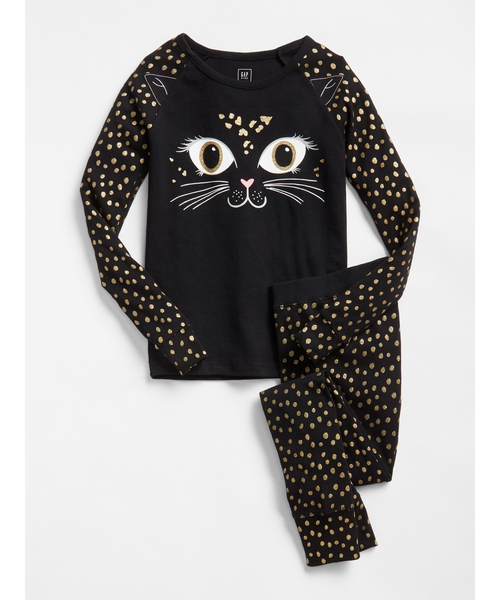 Gap ギャップ の グリッターネコ パジャマセット ルームウェア パジャマ Wear