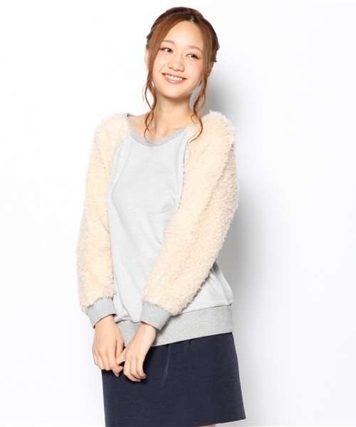 ROSE BUD(ローズバッド)の「【GISELe11月号掲載】LCTT-13241 LOOP YARN P/O(スウェット・レディース・ネイビー/ミックスグレー/チャコールグレー・ONE SIZE)」の3枚目の写真