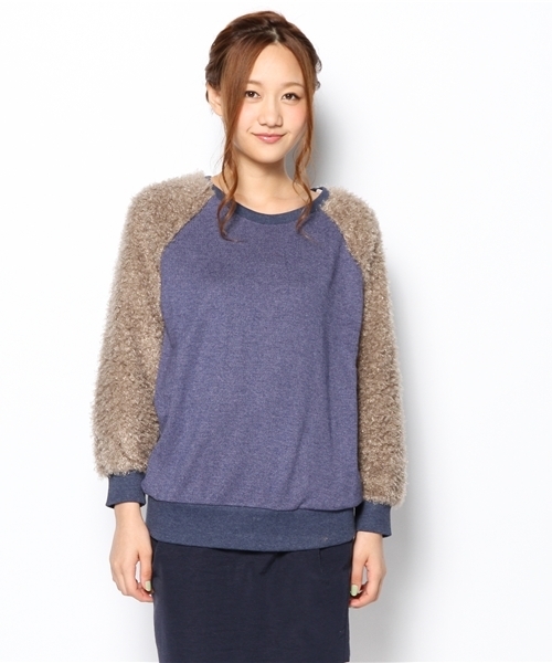ROSE BUD(ローズバッド)の「【GISELe11月号掲載】LCTT-13241 LOOP YARN P/O(スウェット・レディース・ネイビー/ミックスグレー/チャコールグレー・ONE SIZE)」の9枚目の写真