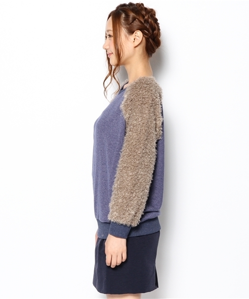 ROSE BUD(ローズバッド)の「【GISELe11月号掲載】LCTT-13241 LOOP YARN P/O(スウェット・レディース・ネイビー/ミックスグレー/チャコールグレー・ONE SIZE)」の8枚目の写真