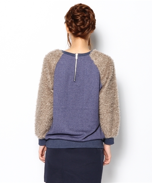 ROSE BUD(ローズバッド)の「【GISELe11月号掲載】LCTT-13241 LOOP YARN P/O(スウェット・レディース・ネイビー/ミックスグレー/チャコールグレー・ONE SIZE)」の11枚目の写真